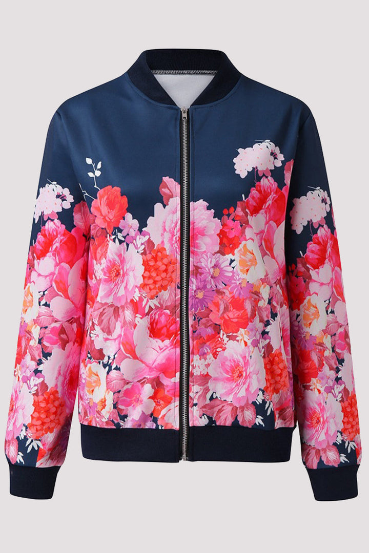 Stilla | Casual Ydertøj Med Blomster Patchwork og Rund Hals