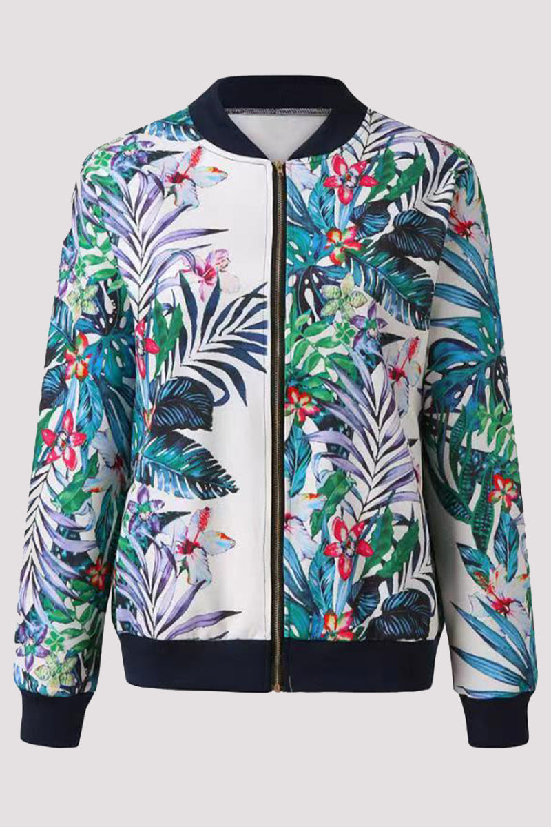 Stilla | Casual Ydertøj Med Blomster Patchwork og Rund Hals