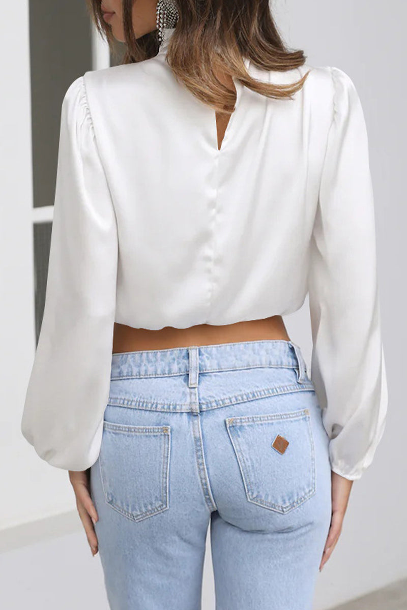 Stilla | Elegant Patchwork Hals Top
