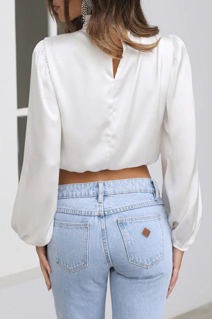 Stilla | Elegant Patchwork Hals Top