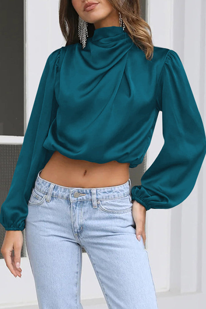 Stilla | Elegant Patchwork Hals Top
