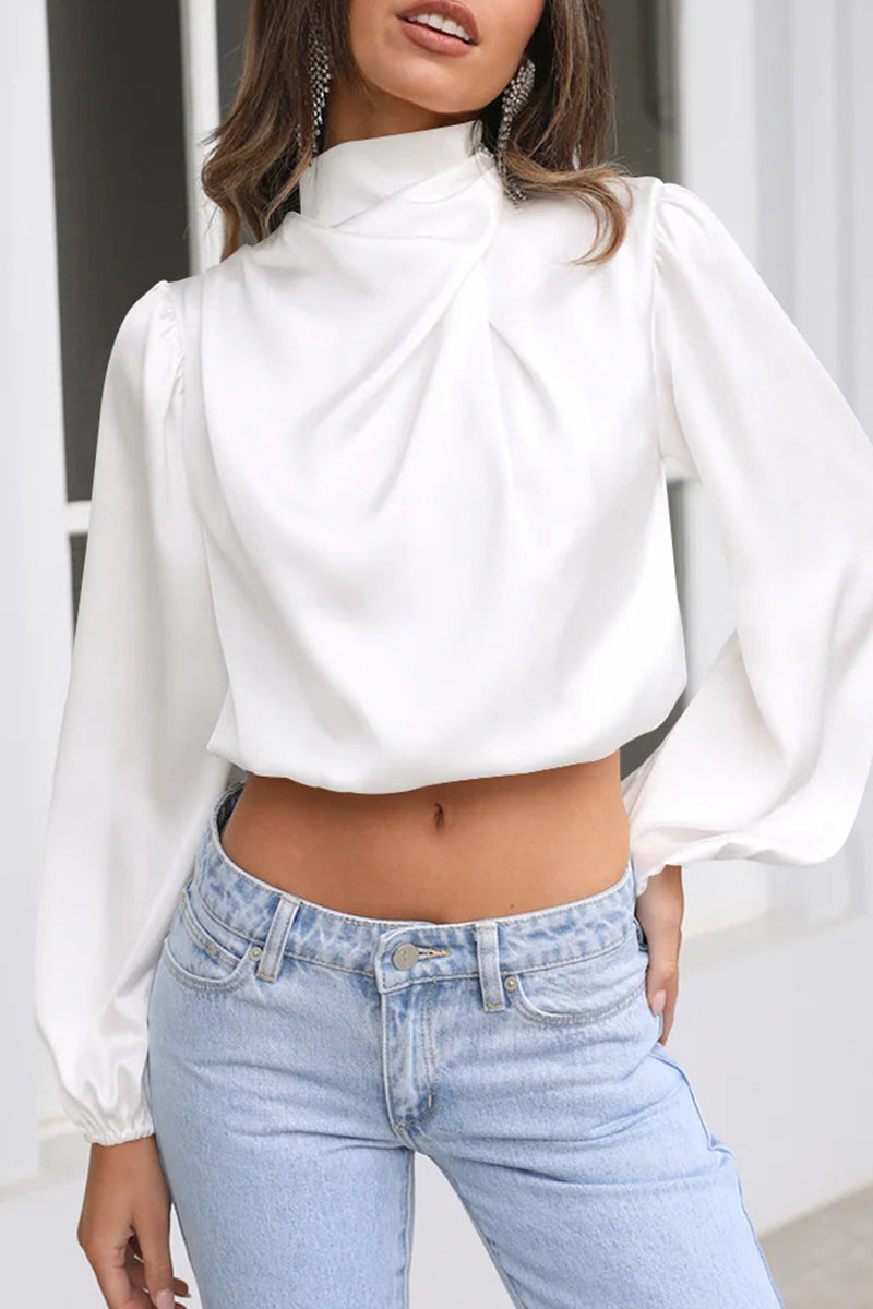 Stilla | Elegant Patchwork Hals Top