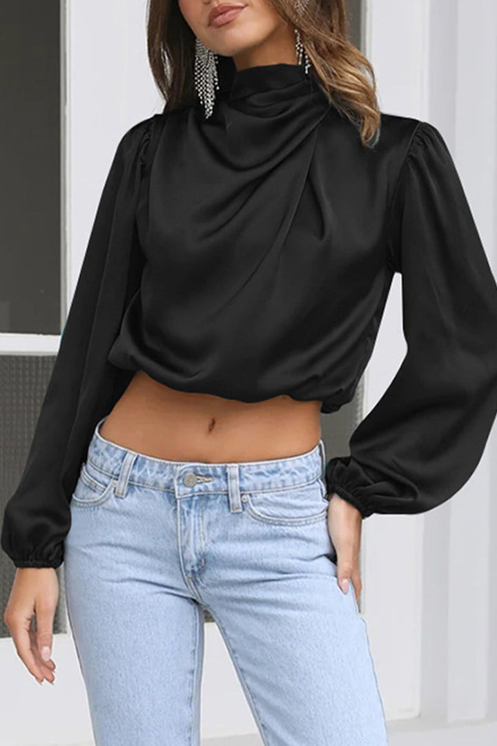 Stilla | Elegant Patchwork Hals Top