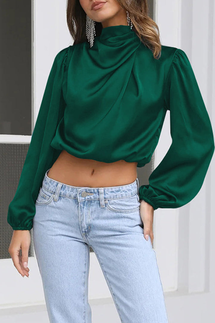 Stilla | Elegant Patchwork Hals Top