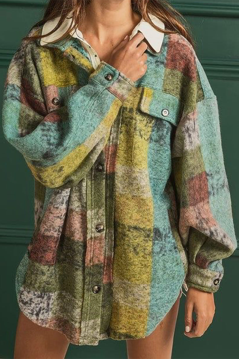 Stilla | Sexy Colorblock Toppe Med Kontrasterende Omslået Krave