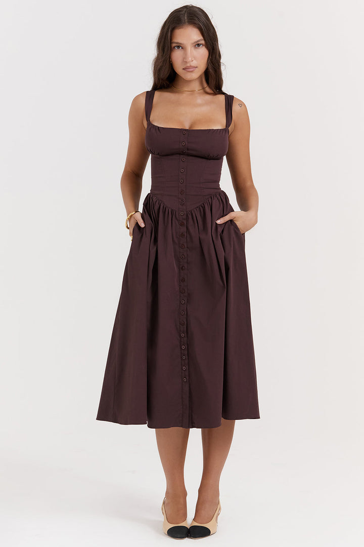 Stilla | Sommer Midi Solkjole