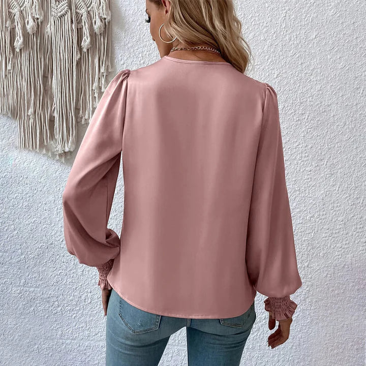 Stilla | Elegant Dame V-Hals Bluse