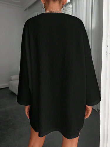 Stilla | Kort Kimono Med Lange Ærmer Og Åben Front