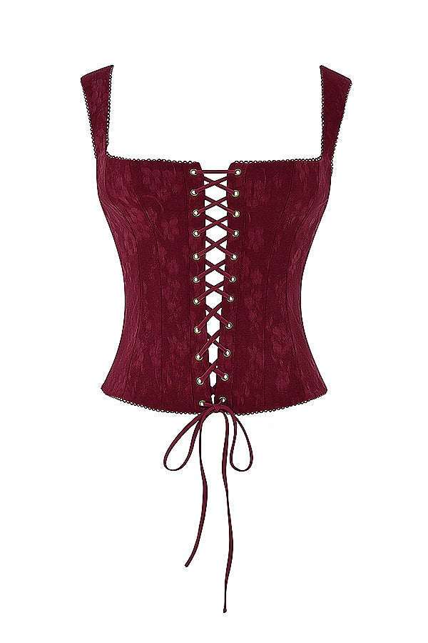 Stilla | Merlot Blomstret Korset