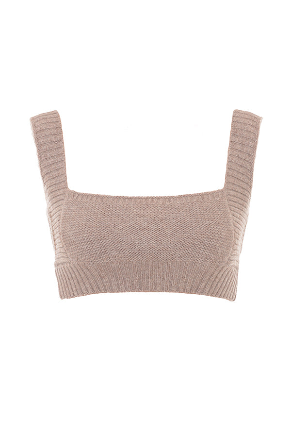 Stilla | Byg Grov Strikketrøje Af Naturlig Uld Med Bralette Og Leggings