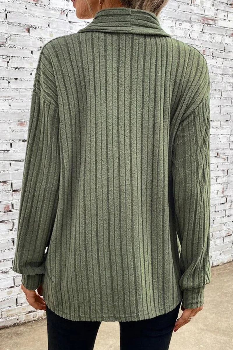 Stilla | Ensfarvet Løs Udendørs Beklædning Med Asymmetrisk Cardigan Krave