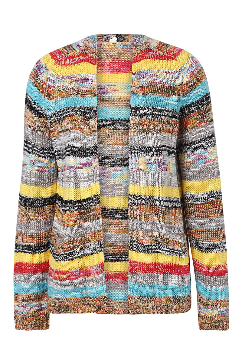 Stilla | Grundlæggende Casual Patchwork Tøj Med Striber