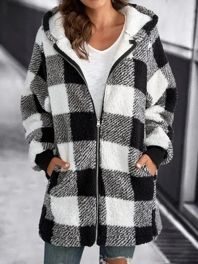 Stilla | Dame fleecejakke med hætte