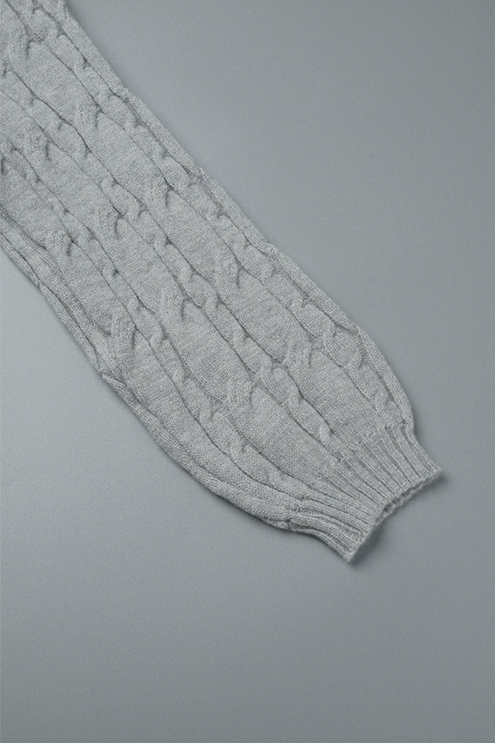 Stilla | Lækkert rullekravepullover med patchwork, ensfarvet, hullet