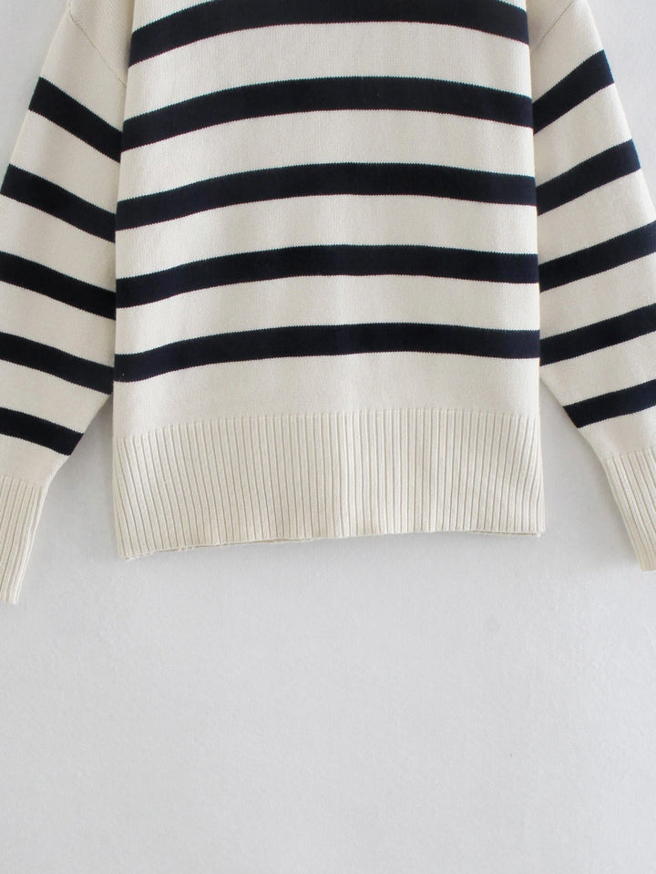 Stilla | Bluse i stribet hvidt maskinvare