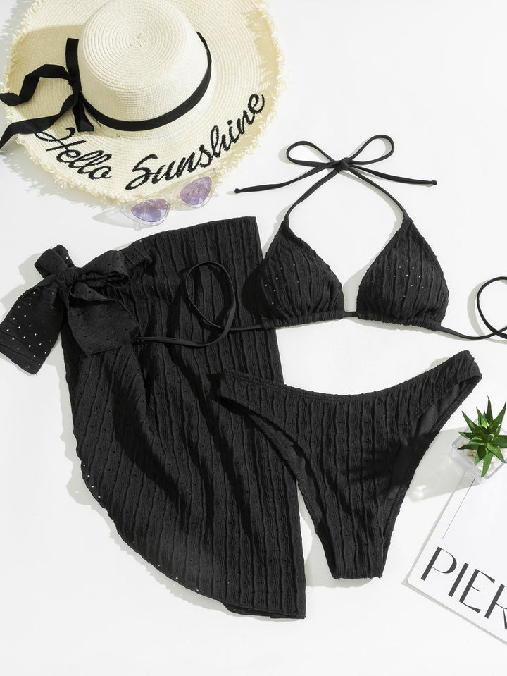 Stilla | Triangle Bikini top og natkjole nederdel