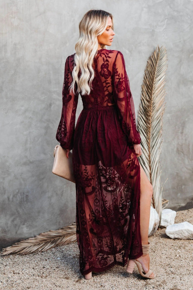 Stilla | Elegant Boho Spitzen Maksikjole