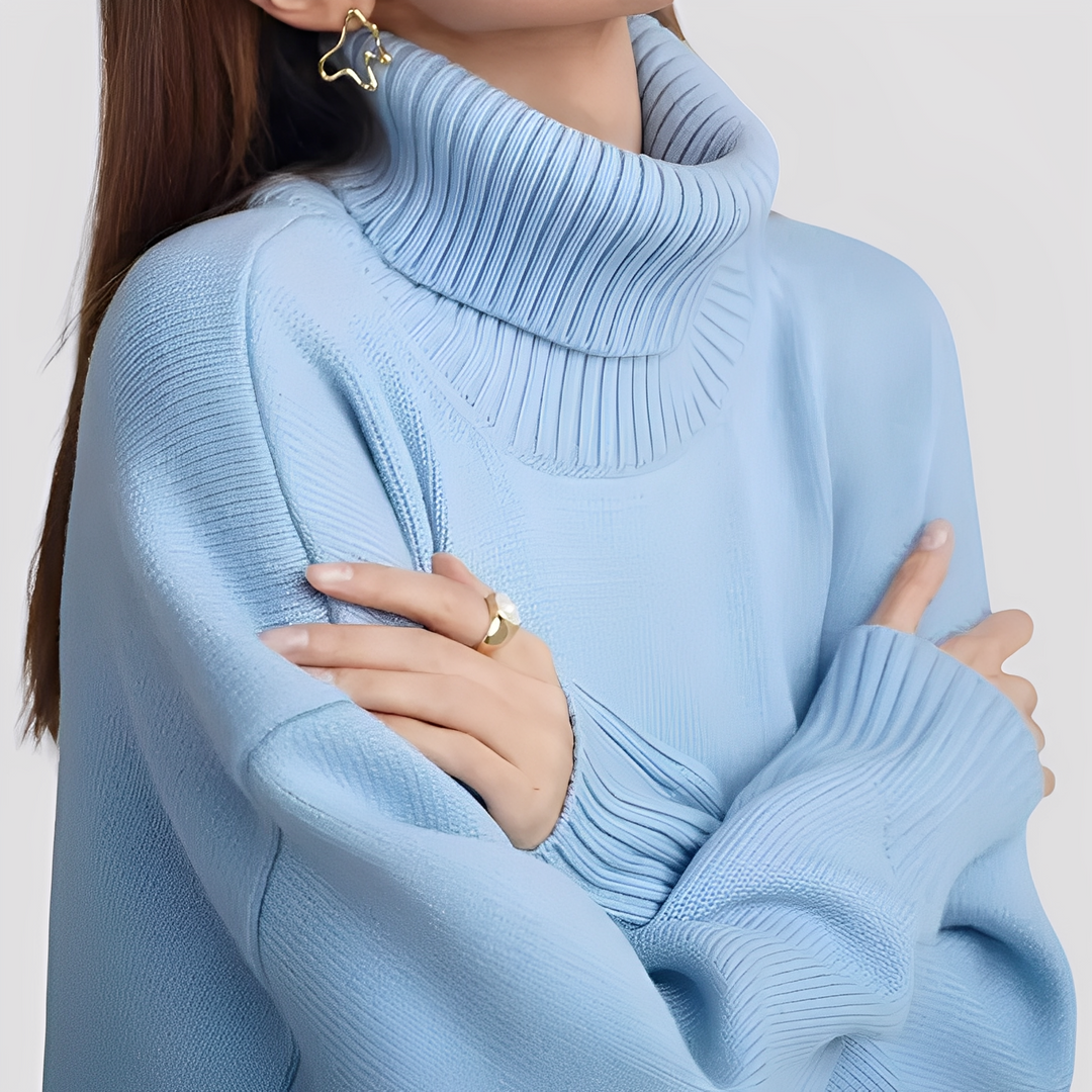 Stilla | Enkel, Oversized Rullekravesweater til Damer
