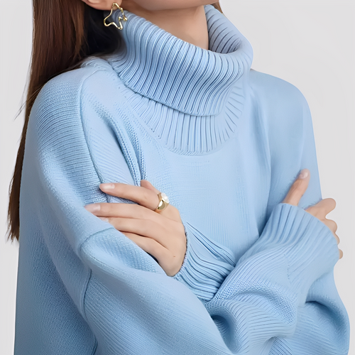 Stilla | Enkel, Oversized Rullekravesweater til Damer