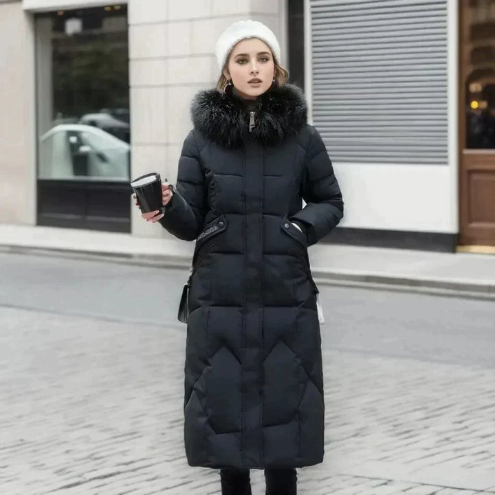 Stilla | Pels Trenchcoat Hvid Smart og Varm