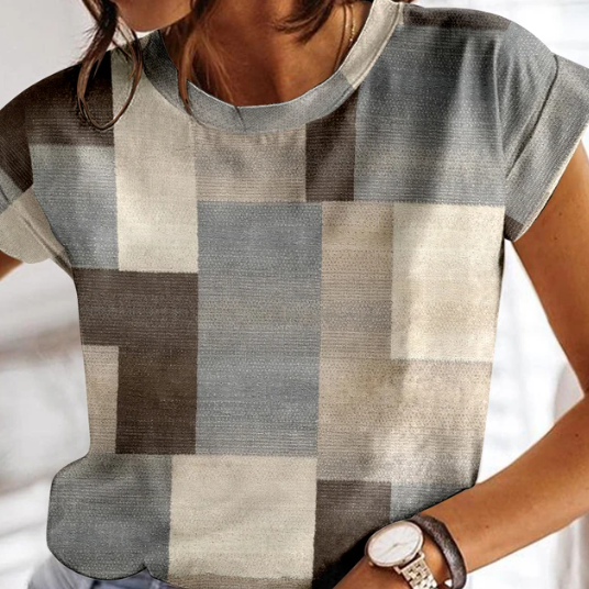 Stilla | Sommerternet T-shirt til kvinder O-hals stil