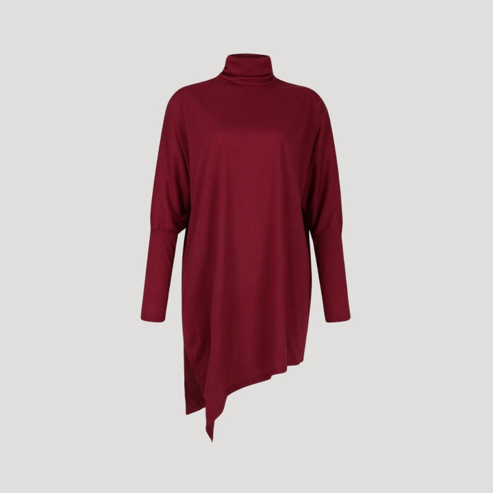 Stilla | Elegant Asymmetrisk Høj Hals Tunika