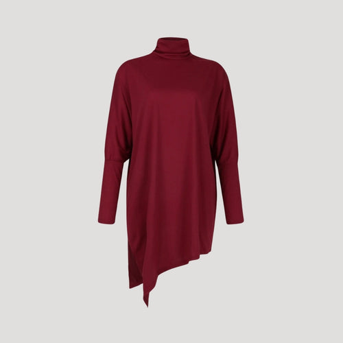 Stilla | Elegant Asymmetrisk Høj Hals Tunika