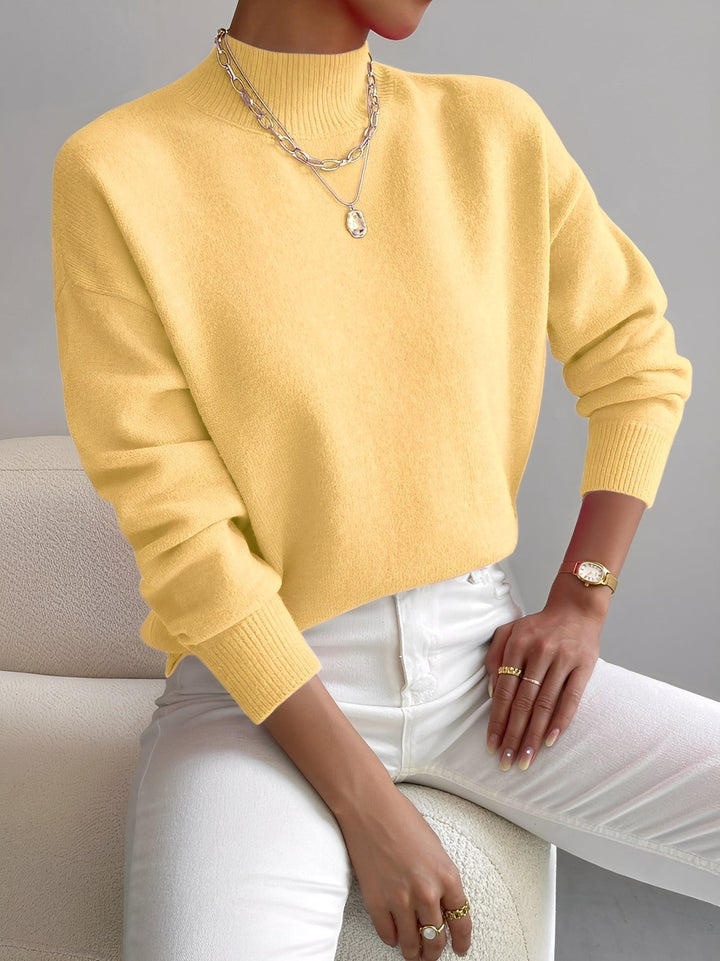 Stilla | Elegant Damepullover med Ståkrave
