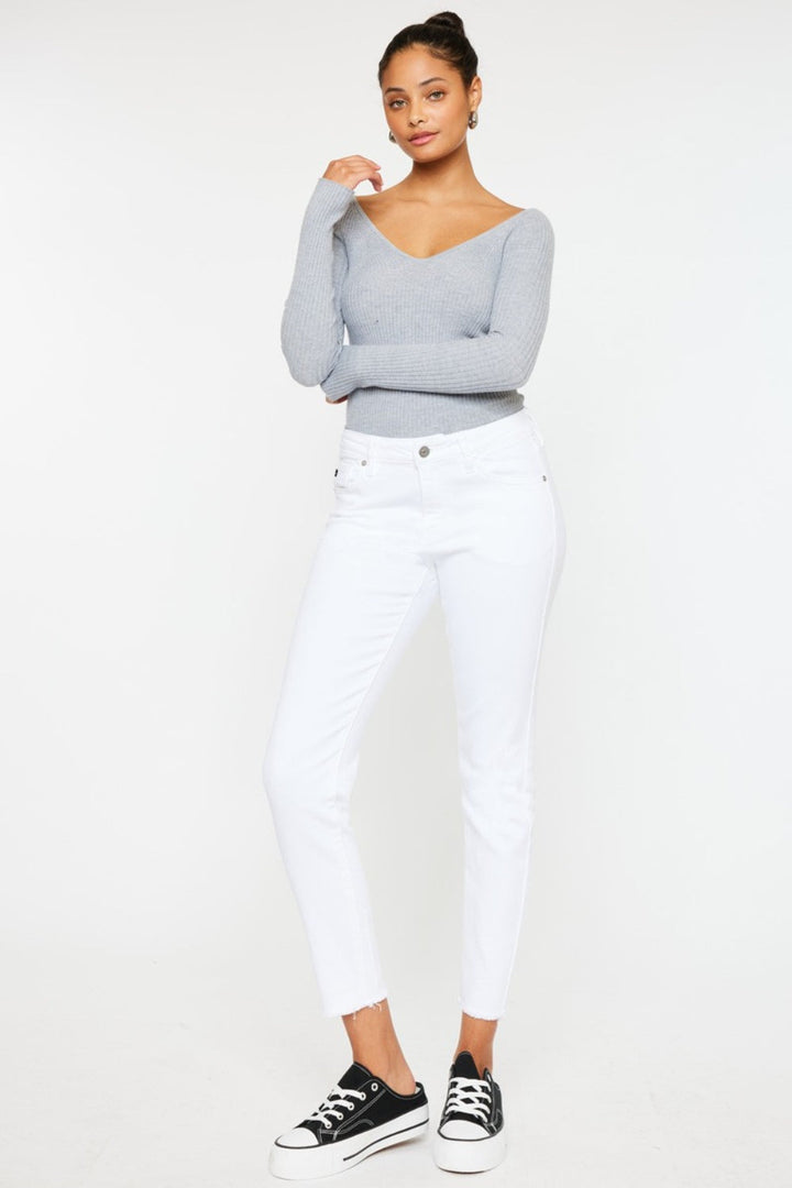 Stilla | Mid Rise Ankle Skinny Jeans