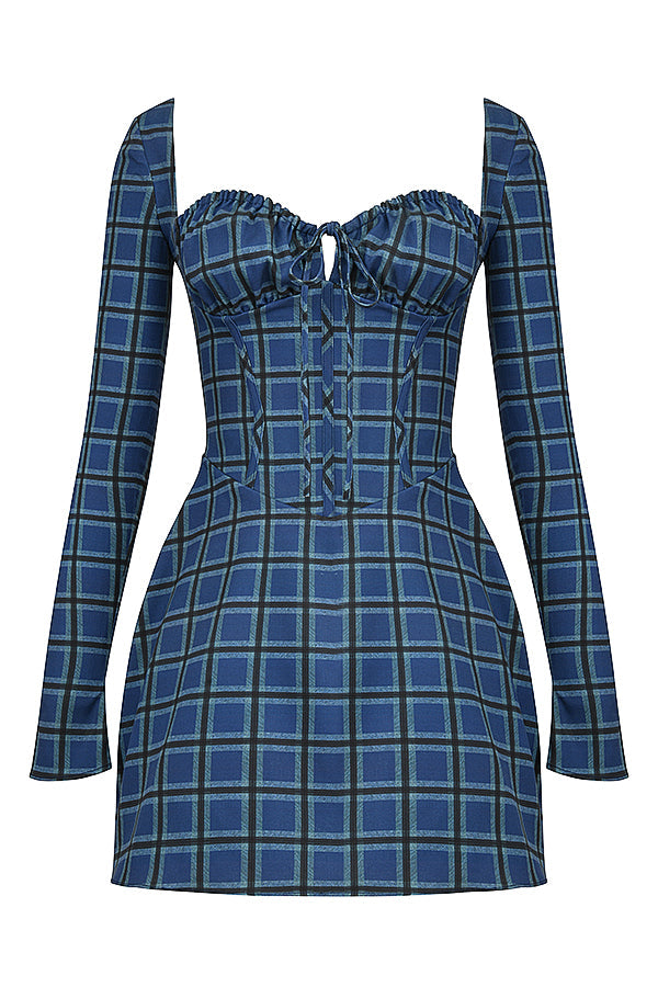 Stilla | Tartan Korset Minikjole