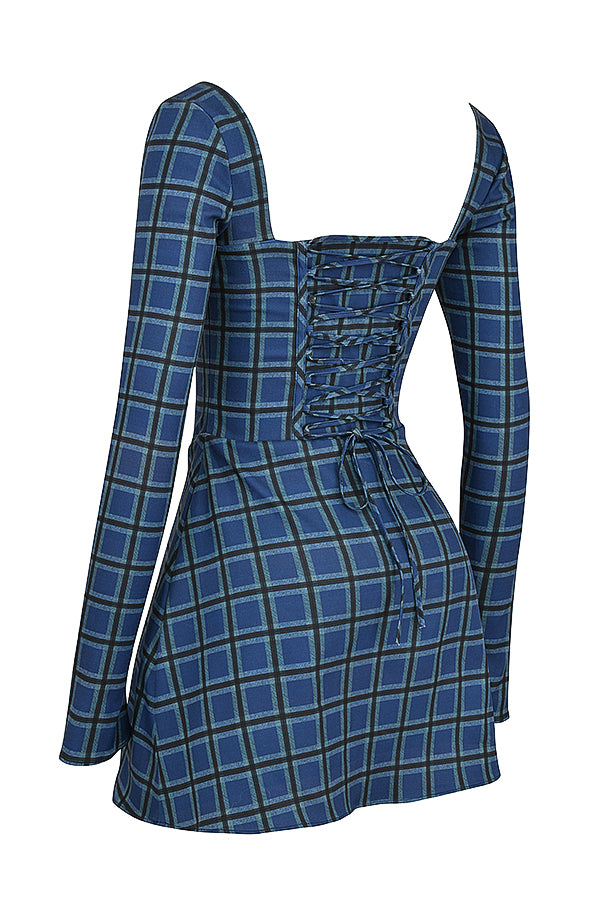 Stilla | Tartan Korset Minikjole