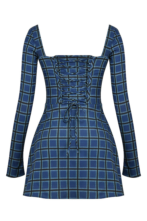Stilla | Tartan Korset Minikjole