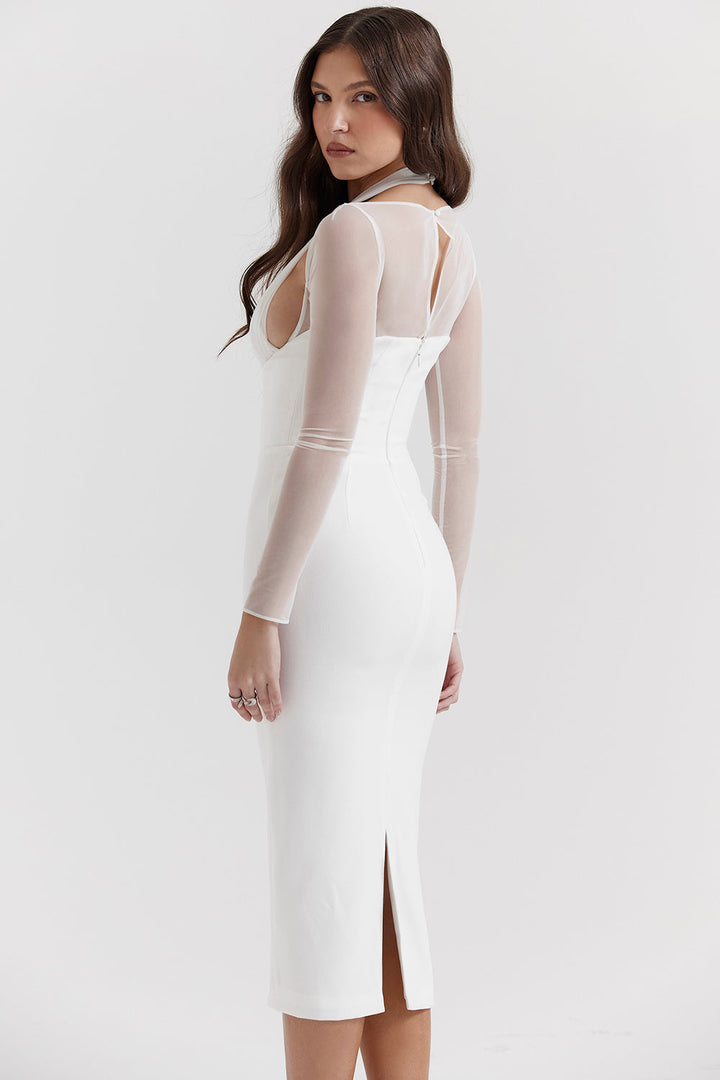 Stilla | Plunge Midikjole