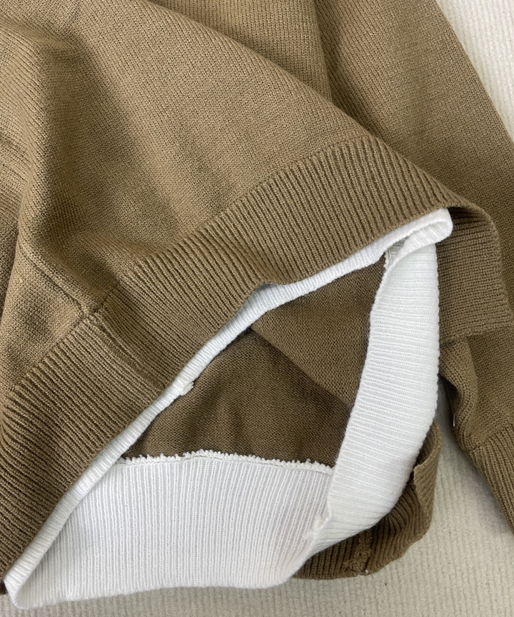 Stilla | Elegant Pullover med Lange Ærmer i Farveblok-look