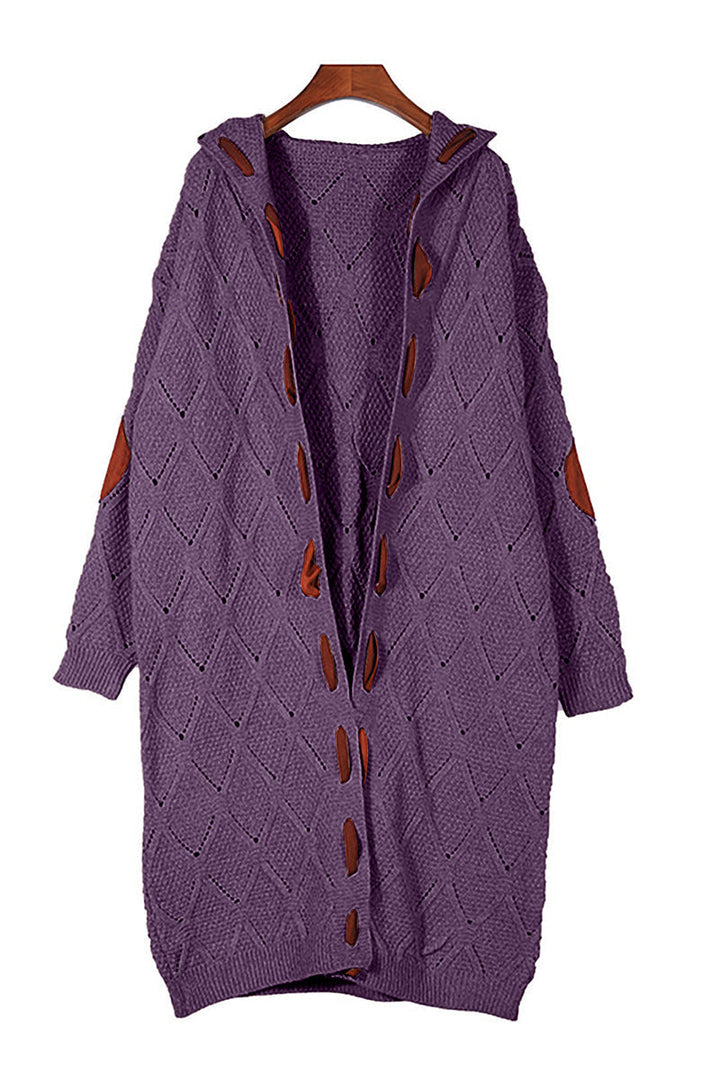 Stilla | Pullover Patchwork Street Casual Med Kontrasterende Hættekrave