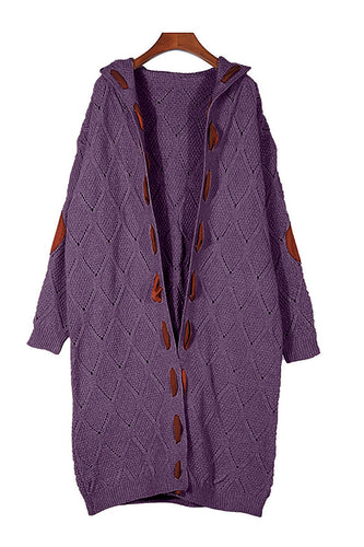 Stilla | Pullover Patchwork Street Casual Med Kontrasterende Hættekrave