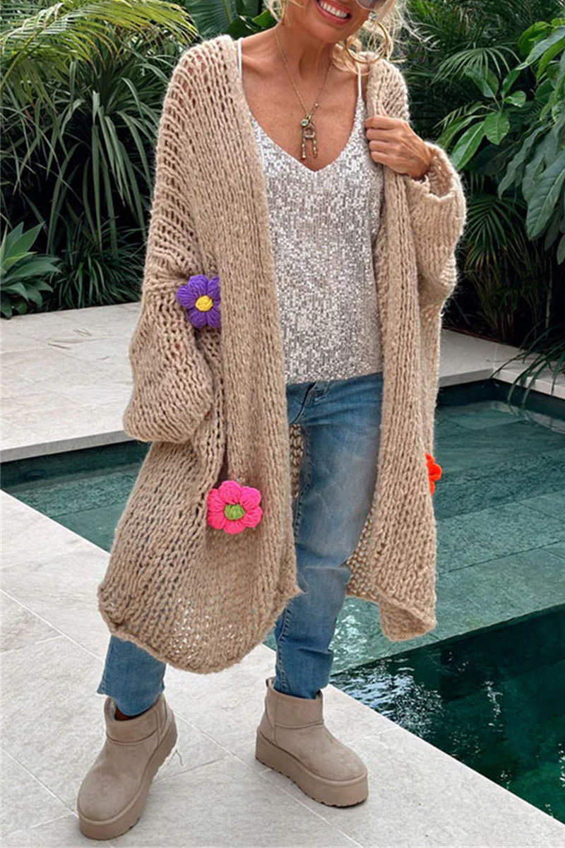 Stilla | Elegant og Enkel Cardigan Med Påsyet Krave Til Damer