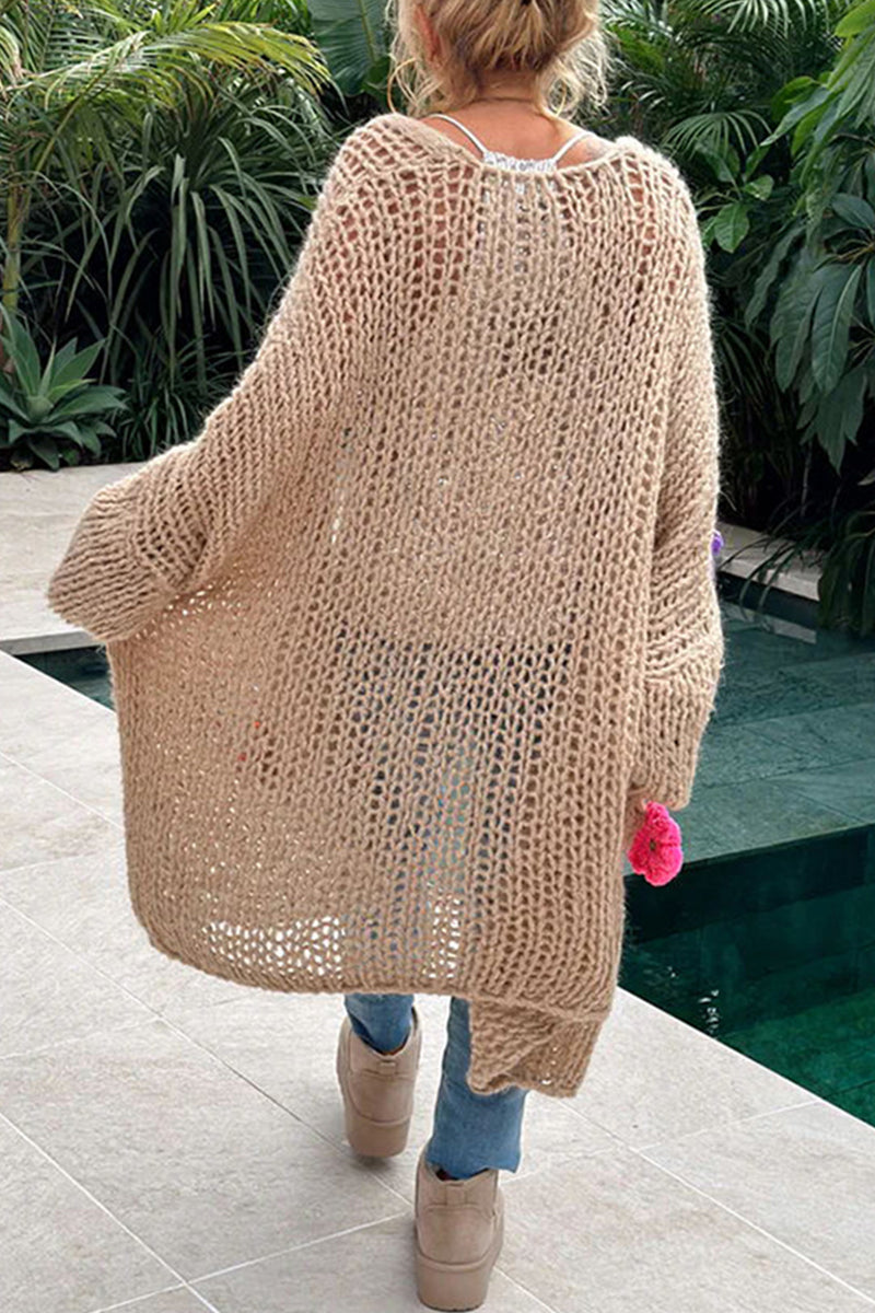 Stilla | Elegant og Enkel Cardigan Med Påsyet Krave Til Damer