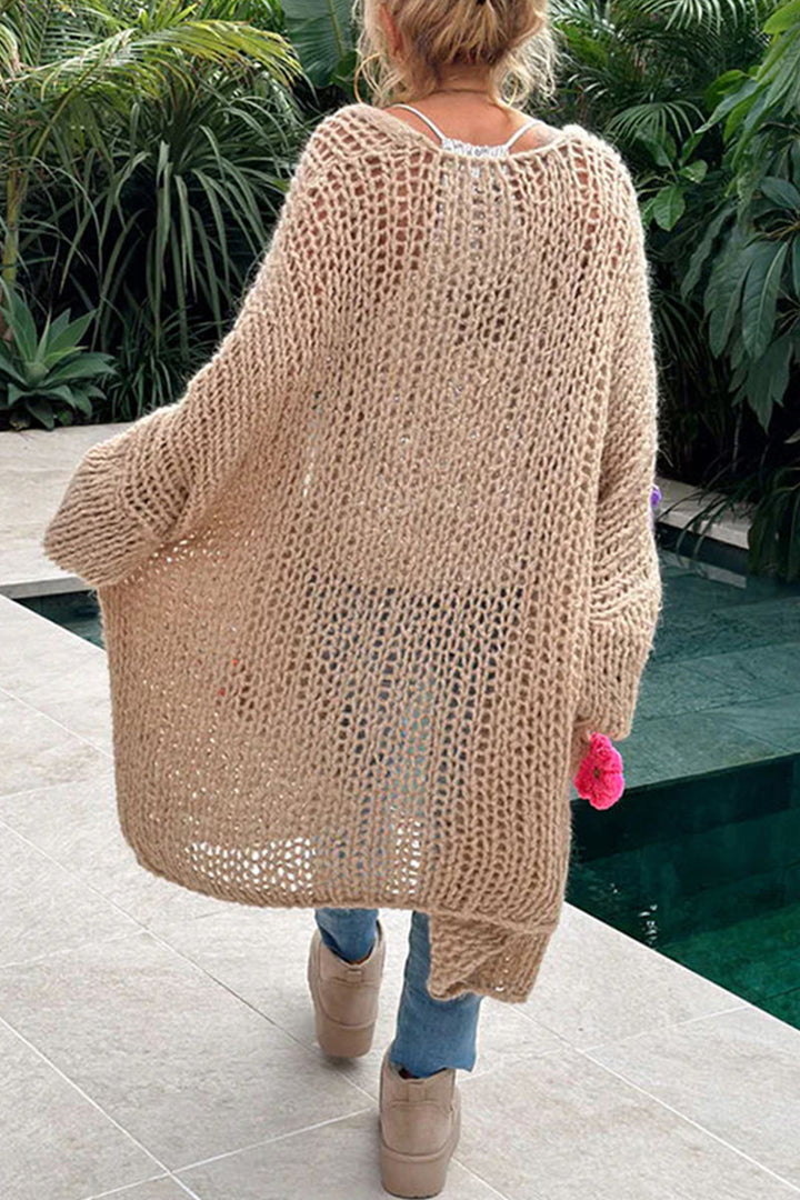 Stilla | Elegant og Enkel Cardigan Med Påsyet Krave Til Damer