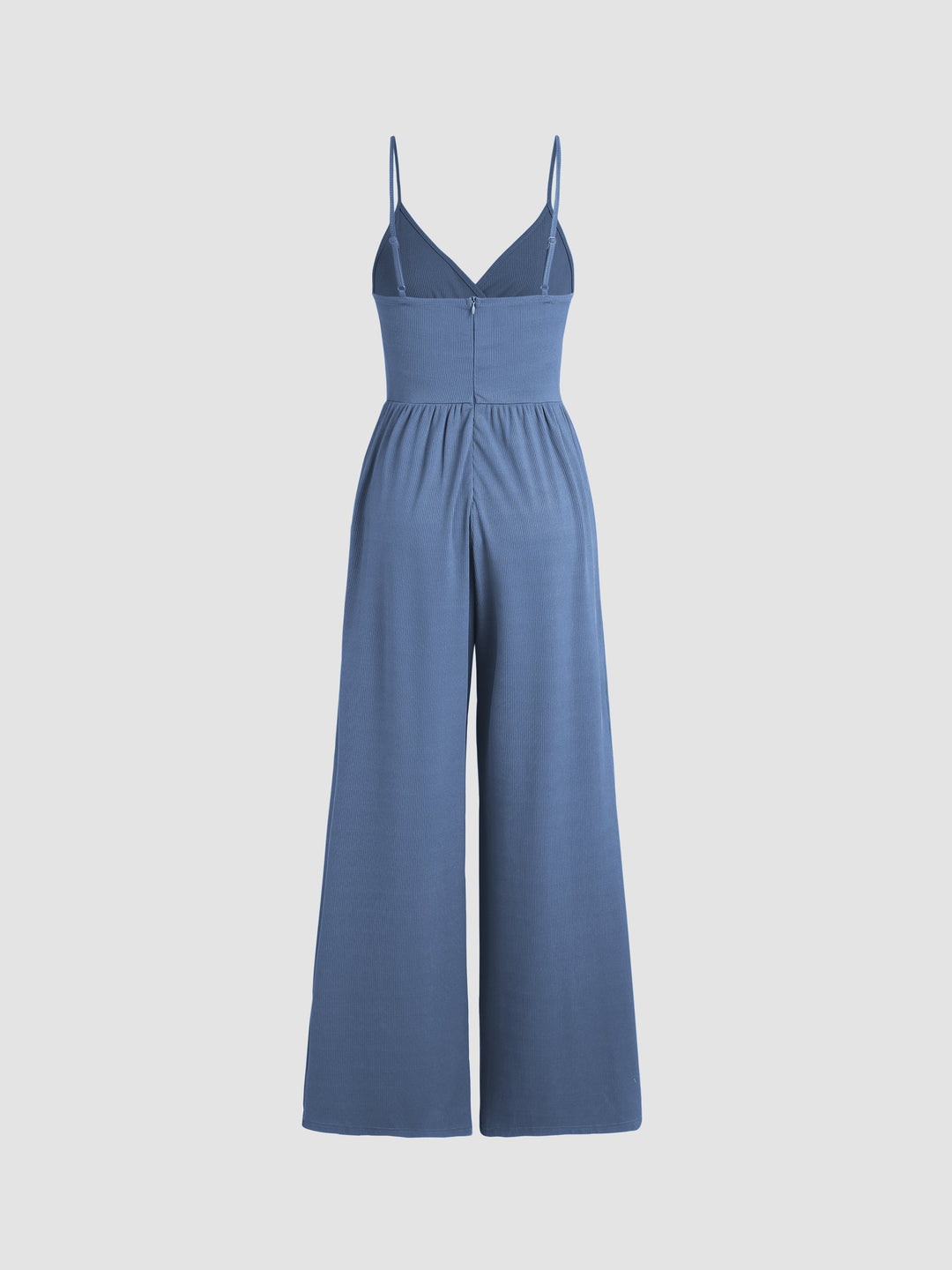 Stilla | V-hals Jumpsuit Med Brede Ben