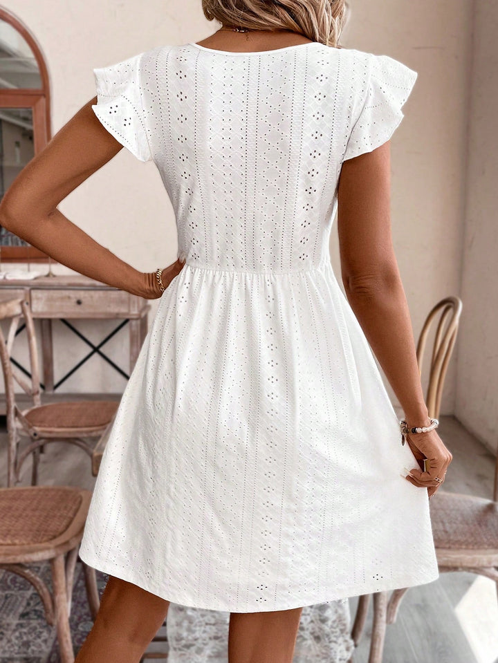 Stilla | V-Hals Blonde Sommerkjole