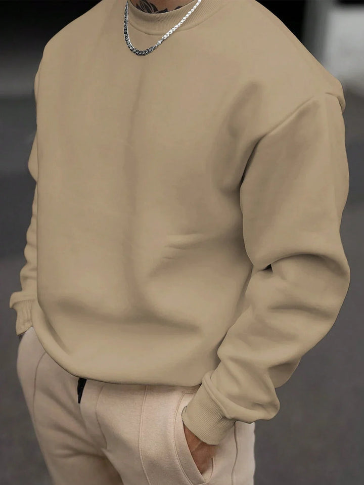 Stilla | Herre Sweatshirt med Rundhals Udfletning