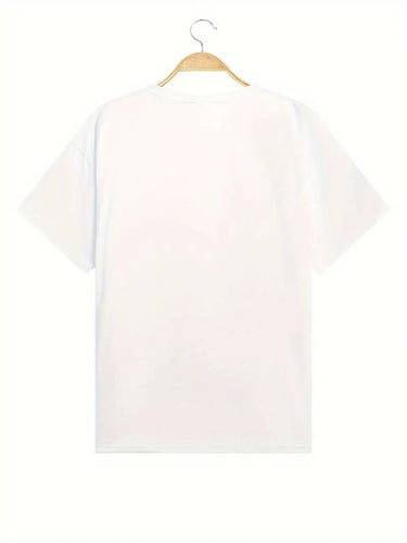 Stilla | Dame T-Shirt Med Hjerteprint Med Korte Ærmer Og Rund Hals