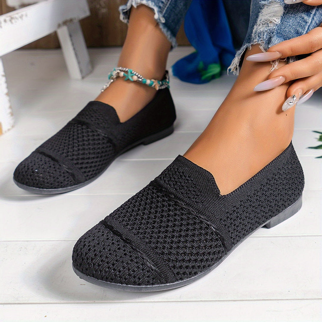 Stilla | Åndbare, Slips on Loafers Strik, Komfortable Sko Til Hverdag
