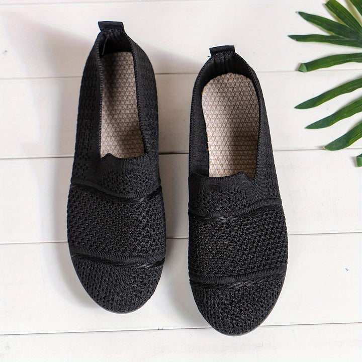 Stilla | Åndbare, Slips on Loafers Strik, Komfortable Sko Til Hverdag