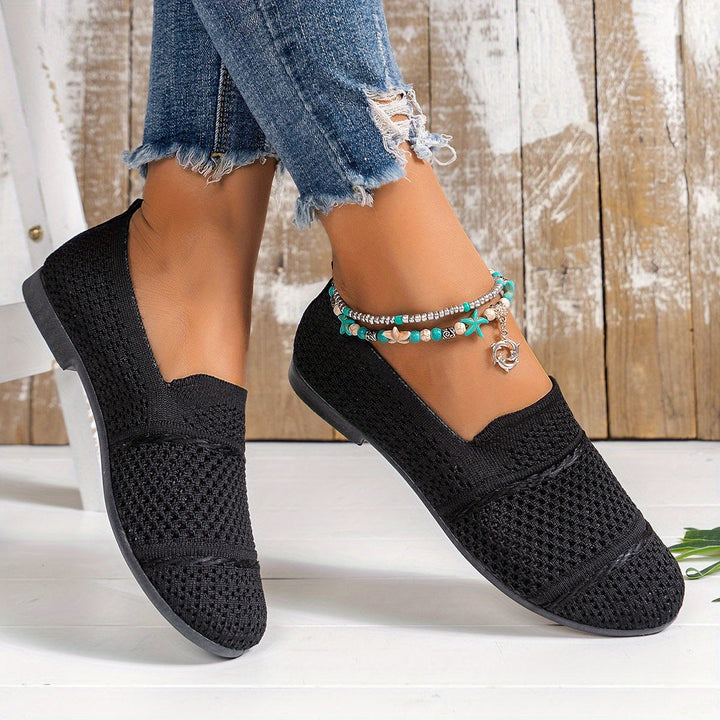 Stilla | Åndbare, Slips on Loafers Strik, Komfortable Sko Til Hverdag