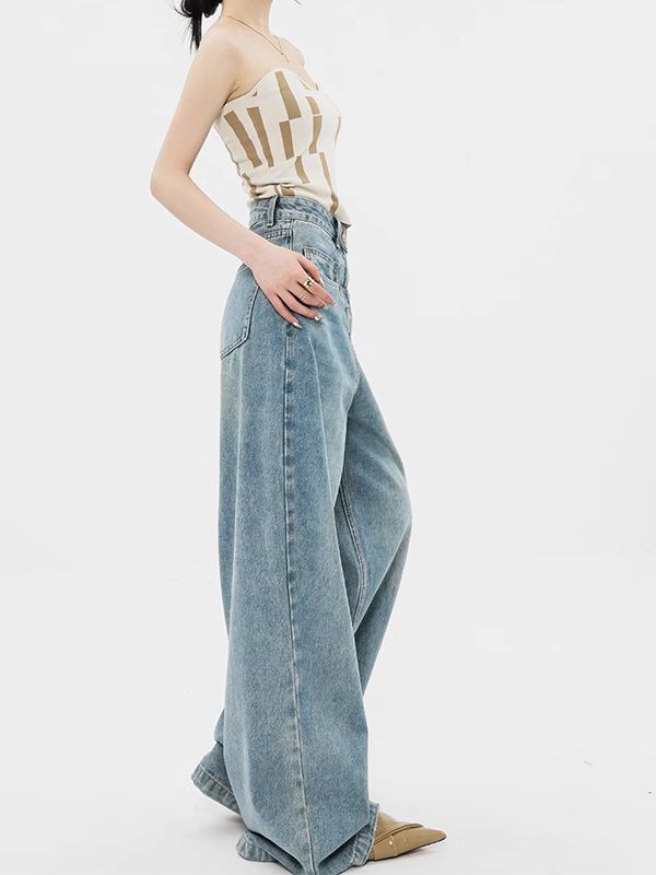 Stilla | Højtaljede Brede Jeans