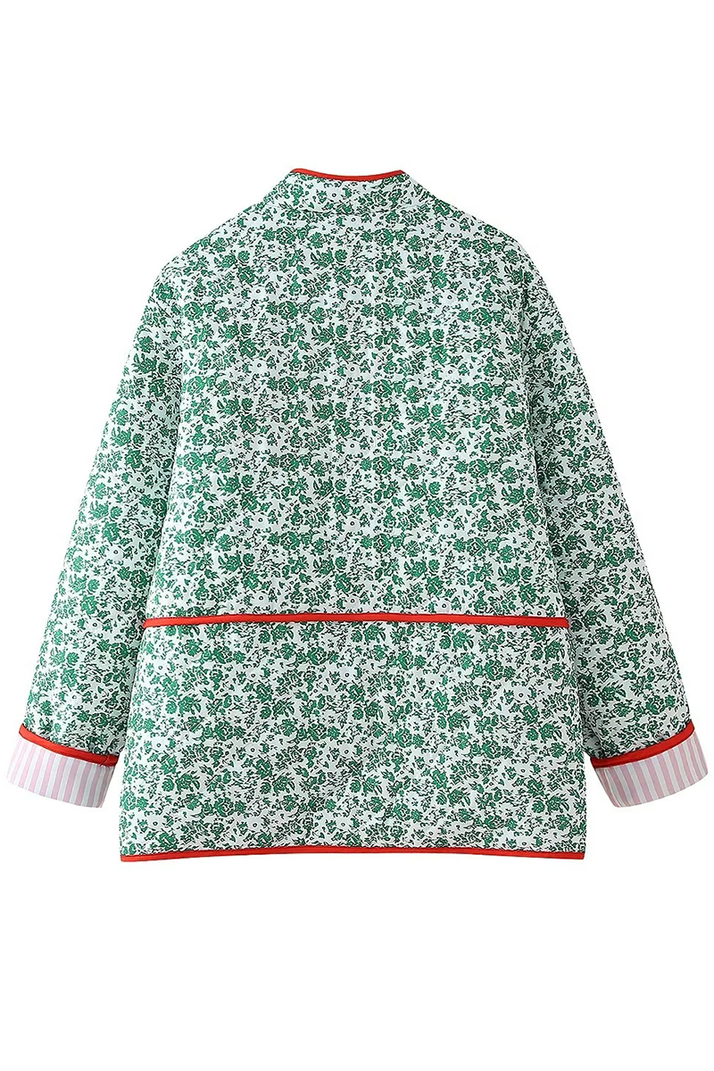 Stilla | Fritidstøj Med Blomstermotiv, Med Lomme, Kontrasterende Patchwork, Rund Halsudskæring