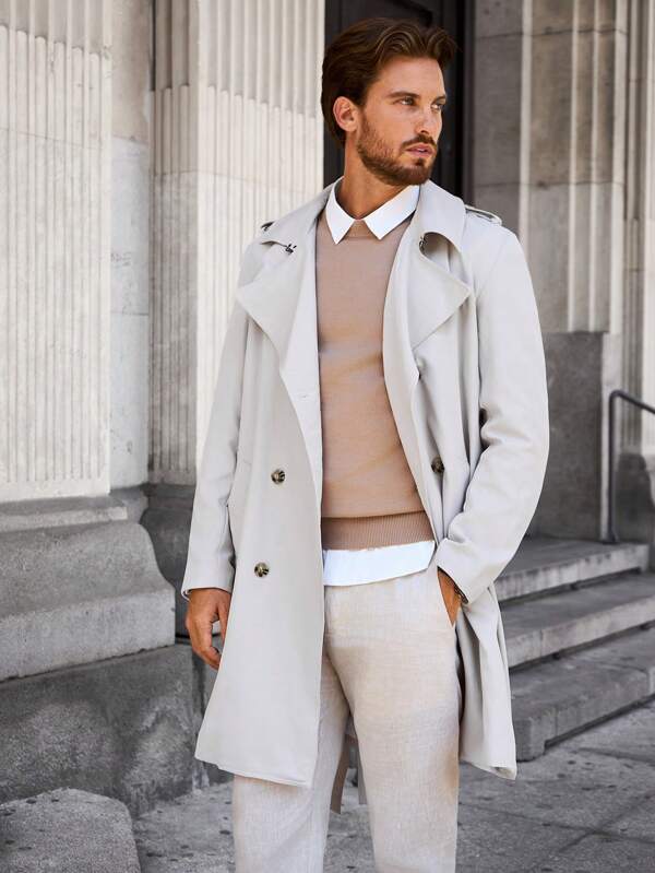 Stilla | Trendy Trenchcoat til Mænd