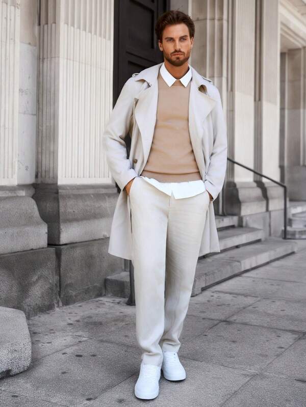 Stilla | Trendy Trenchcoat til Mænd